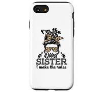 Adult Messy Bun I Make The Rules Oldest 3 Sisters Siblings Coque pour iPhone SE (2020) / 7/8