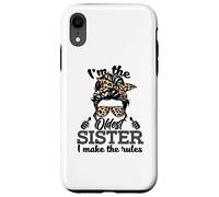 Adult Messy Bun I Make The Rules Oldest 3 Sisters Siblings Coque pour iPhone XR