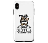 Adult Messy Bun I Make The Rules Oldest 3 Sisters Siblings Coque pour iPhone XS Max
