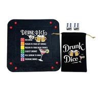 Adult Party Game, Drinking Dice Activity Set, 9.84x9.84 Inches Interactive Tray Game with Fun Challenge Design, Social Group Entertainment Kit, Party Engagement Board with Competitive Play Style