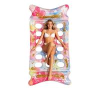 Adult Pool Floats Blow up Bow Floating Rafts 充气泳池漂浮垫，泳池漂浮垫，带头枕，小型充气水床