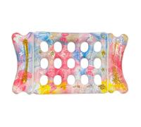 Adult Pool Floats | Sequined Bow Floating Rafts with Hedadrest | Foldable Pool Float Lake Water Lounger - for Outdoor Backyard Garden Yard Patio Beach Summer Swimming