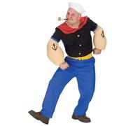 Fun World Popeye Le Marin Homme Vintage Cartoons Adulte Halloween Costume 102724