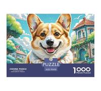 Adult Puzzle 1000 Pieces Puzzle CorgiAnimaux mignonsDIY Modern Wall Art Unique Gift Home Decor 70x50cm/1000pcs