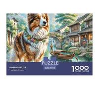 Adult Puzzle 1000 Pieces Shetland MoutonCrafts Gift Family Puzzle Pet ChienPuzzle Toy Unique Gift Home Decoration 70x50cm/1000pcs