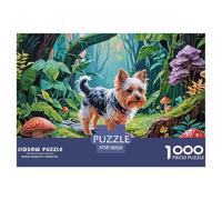 Adult Puzzle 1000 Pieces Terrier du YorkshireCrafts Gift Family Puzzle Pet ChienPuzzle Toy Unique Gift Home Decoration 38x26cm/1000pcs