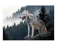 Adult Puzzle 1000 Pieces, Wolf Puzzle, Suitable for Family Games and Wall Decoration Painting.