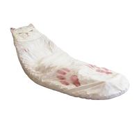 Adult Sleep Sack, Plush Cat Blanket, 68x31 inches Large Relaxing Sack with Warm Lining, Fleece Sleeping Bag, Bedding Accessory with Easy Use, Home Office Kit for Winter Travel Dorm