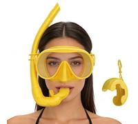 Adult Snorkel Set - Wide View Anti Leak Masque | with Box and Adjustable Strap Foldable Snorkel Set for Training, Island, Tourism, Enthusiasts, Underwater Or Beach Trip