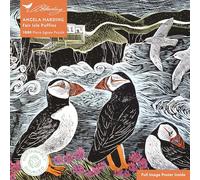 Adult Sustainable Jigsaw Puzzle Angela Harding Fair Isle Puffins: 1000-pieces Ethical, Sustainable, Earth-Friendly