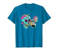 Adult Swim Rick & Morty Eyeball Skull T-Shirt, Homme, Saphir, 3XL