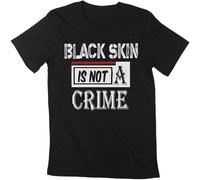 Adult T-Shirt Blackkin is Not a Crime Blackives Matter BLM Tee Black Manches Courtes(X-Large)