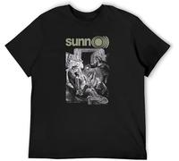 Adult T-Shirts Sunn O Metal Band Ava Boris Ulver Metal Black Manches Courtes(Medium)