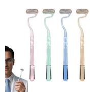 Adult Tooth Brush Transparent Grip Bad Breath Remover 4 Pieces