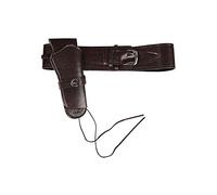 Adult Unisex Quality Brown Cowboy Gun Holster Fancy Dress Accessory