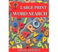 Adult Word Search Large Print : Mixed Themes: large print word search for Adults and Seniors