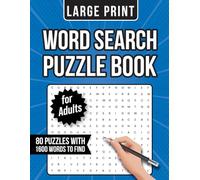 Adult Word Search Puzzle Book: Word Search with Large Print Easy to Read Print about Nostalgia, Adult Themes and More I 8.5 x 11 inches, 160 pages I 80 Puzzles