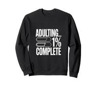 Adulte 1% de progrès drôle terminé Sweatshirt