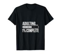 Adulte 1% de progrès drôle terminé T-Shirt