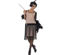 Adulte 1920's Coco Tambour Grand Gatsby Femmes Costume Déguisement Taille 8-18