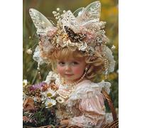 Adulte 5D Diamond Painting Kit, Corolla Fille Débutant DIY Diamant Arts, Pierre Précieuse Mosaïque Broderie Créatifs Art, pour Home Furnishings Murale Décoration, Cadeau du Nouvel An 50x100cm P4CL-334