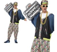 Adulte 80s Hip Hop Déguisement Rappeur Hommes Glace Vanille Mc Hammer Neuf