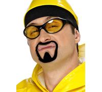Adulte Ali G Facial Cheveux Moustache Barbe Bouc Ensemble Accessoire Déguisement