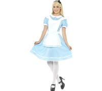 Adulte Alice Costume Princesse Merveilles Livre Jour Femmes Déguisement UK 8-22