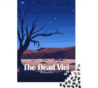 Adulte avec The Dead Vlei Namibia at Night Puzzle en Bois, 1000 pièces