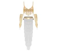 Adulte Belly Dance Outfit Costume Princesse Arabe Danseuse Du Ventre Or M