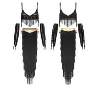 Adulte Belly Dancer Costumes Ensemble De Costume Indien Orientale Noir S