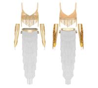 Adulte Belly Dancer Costumes Ensemble De Costume Indien Orientale Or S