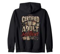 Adulte Certifie par Accident Drole Sweat à Capuche