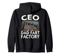 Adulte Dad Blague Farting Funny Men CEO of The Dad Fart Factory Sweat à Capuche