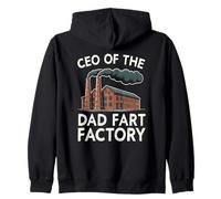 Adulte Dad Blague Farting Funny Men CEO of The Dad Fart Factory Sweat à Capuche