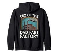 Adulte Dad Blague Farting Funny Men CEO of The Dad Fart Factory Sweat à Capuche