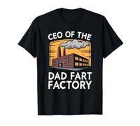 Adulte Dad Blague Farting Funny Men CEO of The Dad Fart Factory T-Shirt