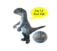 Adulte dinosaure gonflable Halloween Costume Cosplay Blow up Velociraptor Outfit Pealer4213 G