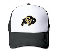 Adulte en maille Casquette de baseball Colorado Buffaloes de football Trucker Chapeau (5 couleurs), Homme femme, noir