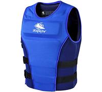 Adulte Gilet de Natation Gilet de Bain Homme Femme Neoprene Aides à La Natation Flottabilité Maillots de Bain Ajustable Canoë Kayak Jet Ski Planche à Voile Ski Nautique Pêch Blu