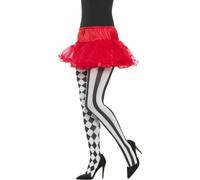 Adulte Harlequin Bouffon Collant Accessoire Déguisement Halloween Gothic Cirque