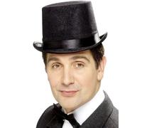 Adulte Haut Chapeau Traditionnel Gentleman Victorien Accessoire Déguisement Neuf