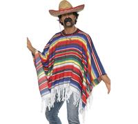 Poncho Mexicain Rainbow - SMIFFY'S - Costume adulte - Homme