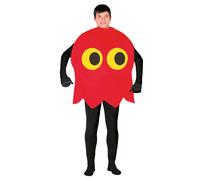 Adulte Jaune Ghost 80s 90s Jeu Vidéo Arcade Costume Déguisement Glouton Arcade