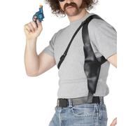Adulte Jouet Pistolet Étui Bandoulière Cuir Look Accessoire Déguisement