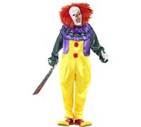 Adulte Kill Joy Clown Déguisement Effrayant Hommes Costume Halloween Neuf Clowns