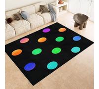 Adulte Poils Ras couleur du motif en nid d'abeille, Vert Tapis Salon Style visuel 3D cool et lumineux pour gamer antidérapant, poils bas, lavable en machine pour cuisine, chambre à coucher 120x180cm