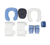Adulte Portable Toilet Home Bearside Inside Coussin confortable PU Coussin renforcé Charge Fonctionnement Base non glissante Conception pliable pour les personnes âgées enceintes (Blau)