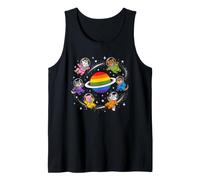 Adulte Pride Space Animals Rainbow Planet Débardeur