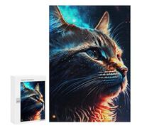 Adulte Puzzle 300 PCS Peinture Cat Depth Effect Puzzle pour Adultes Famille Coupe Précision Anniversaire Et Noël 300 PCS